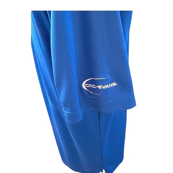Callaway Opti Dri Men's Blue Golf Polo Shirt CRO EVANS Size LG - Picture 4 of 6